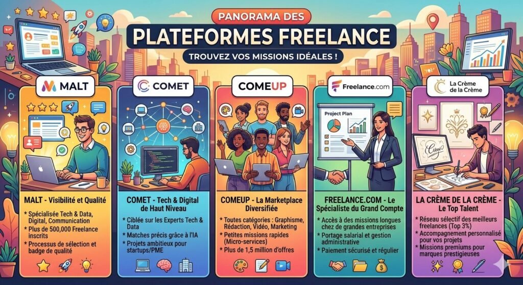 Meilleures plateformes freelance en 2026